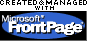 Created and Managed with Microsoft FrontPage
